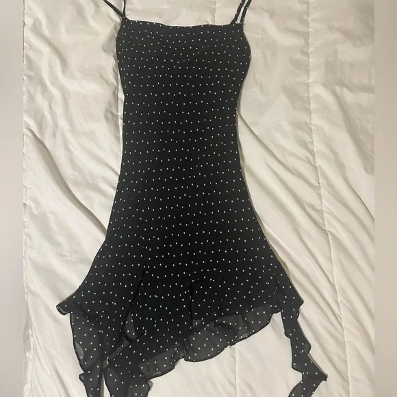 Aritzia Black and White Asymmetrical Cocktail Dress - Picture 1 of 4